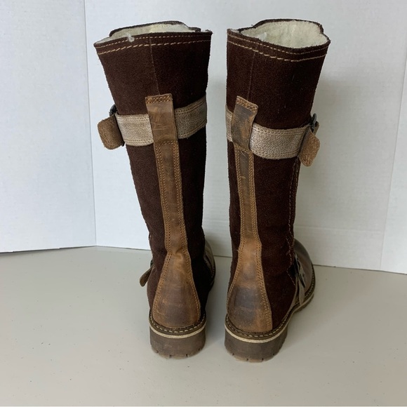 Bos & Co Brown Womens Innercity Tall Wool Lined Leather Riding Boots Size 36 - Picture 9 of 13